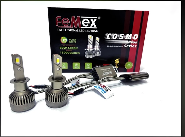 FEMEX Cosmo Plus H1 Far Ampulu CSP D-FORCE Chipset Led Xenon Led Headlight - 2