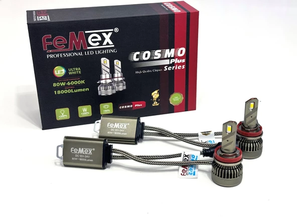 FEMEX Cosmo Plus H8/11 Far Ampulu CSP D-FORCE Chipset Led Xenon Led Headlight