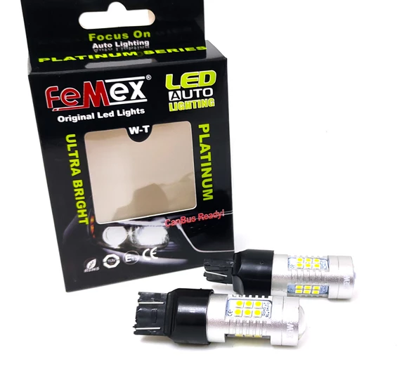 Opel Astra J LED Gündüz Aydınlatma Seti Led Ampul Beyaz FEMEX T20 - 2