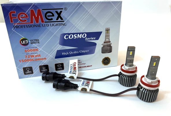 Fiat Freemont Led Xenon Kısa Far Aydınlatma Ampulu FEMEX Cosmo H11