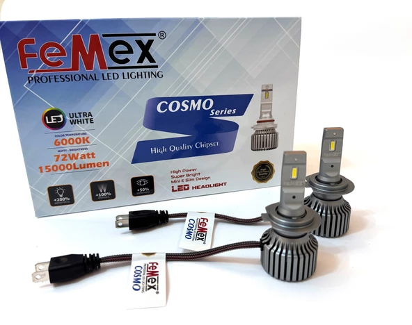 Yeni Hundai i30 Led Xenon Kısa Far Aydınlatma Ampulu FEMEX Cosmo H7