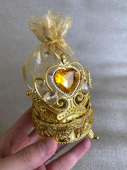 Taşlı Tüllü Kına ve Çerez Sepeti 1 Adet - 4