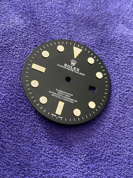 Rolex Submariner Uyumlu Siyah Saat Kadranı 31,7mm - 2