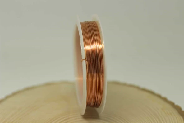 Bakır Takı Tasarım Teli - 5 Metre 0.6mm - Resim 2