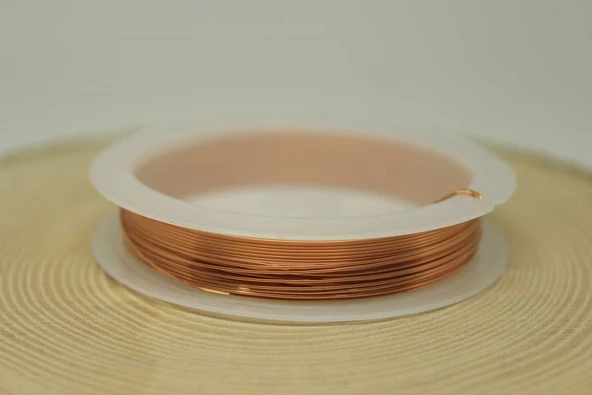 Bakır Takı Tasarım Teli - 5 Metre 0.6mm - Resim 3