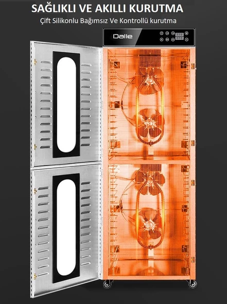 Dalle Dijital, Paslanmaz Gıda ve Meyve Kurutma Makinesi 32 Tepsili - 3