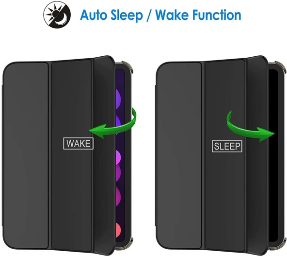 Apple iPad 11.Nesil A16 11inç/10.Nesil 10.9inç Kılıf New PU Deri Smart Standlı Case - 8