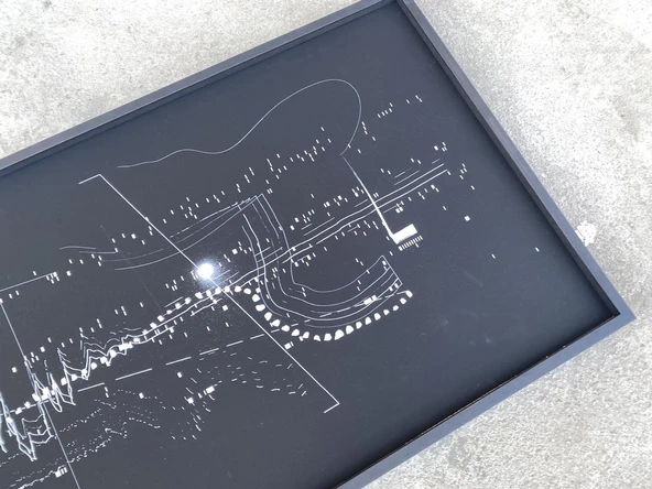 Asemic Sound Mappings Sergisi Asemik Resmi 62x244 cm 014 - Resim 5