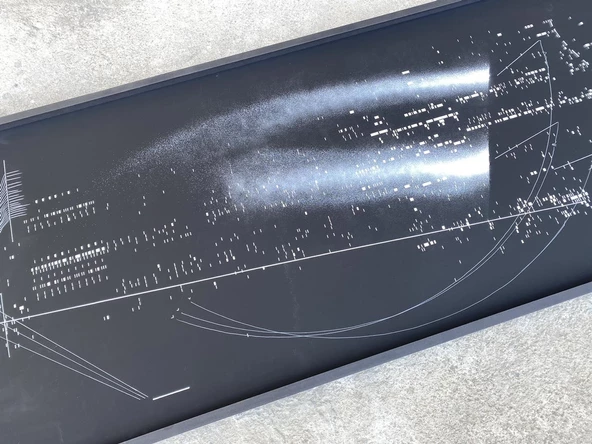 Asemic Sound Mappings Sergisi Asemik Resmi 62x244 cm 012 - Resim 4