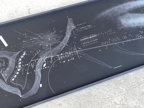Asemic Sound Mappings Sergisi Asemik Resmi 62x244 cm 012 - Resim 3