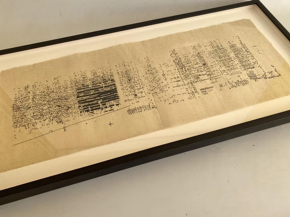 Asemic Sound Mappings Sergisi Asemik Resmi 31x66 cm 004 - 2