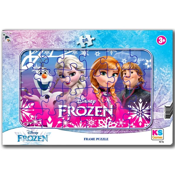 Disney Kahramanları Lisanslı Frame 24 Parça 5'li Karma Puzzle Set - 2