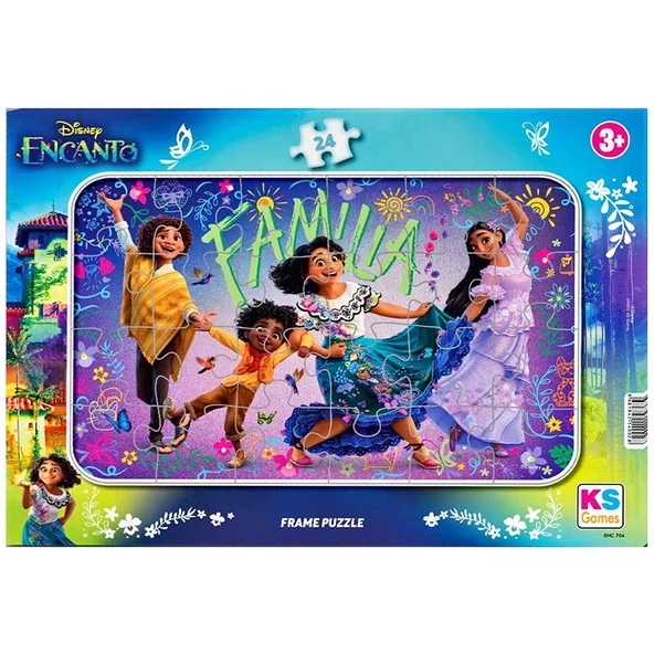 Disney Kahramanları Lisanslı Frame 24 Parça 5'li Karma Puzzle Set - 3