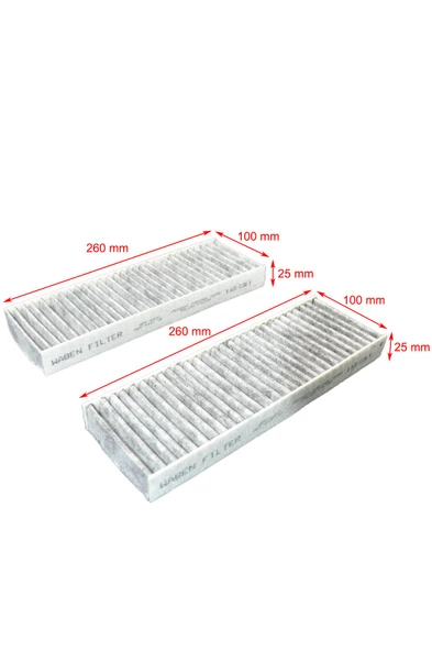 Nissan Pathfinder II, III, IV 97 ve Sonrası Karbon Polen Filtresi - Resim 2