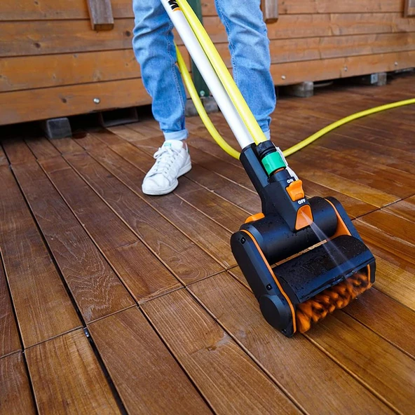 Worx Wa0291 Wg441e İle Uyumlu Sert Yüzeyler İçin 165Mm Sert Temizlik Fırçası - 10