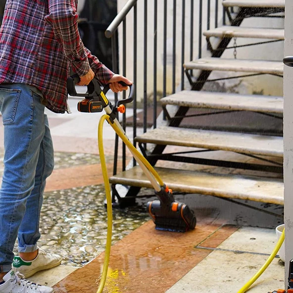 Worx Wa0291 Wg441e İle Uyumlu Sert Yüzeyler İçin 165Mm Sert Temizlik Fırçası - 11