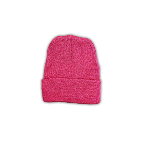 Unisex Basic Düz Katlamalı Bere Fuşya