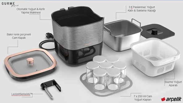 Arçelik Ym 9242 I Gurme Otomatik Yoğurt Ve Kefir Yapma Makinesi - 3