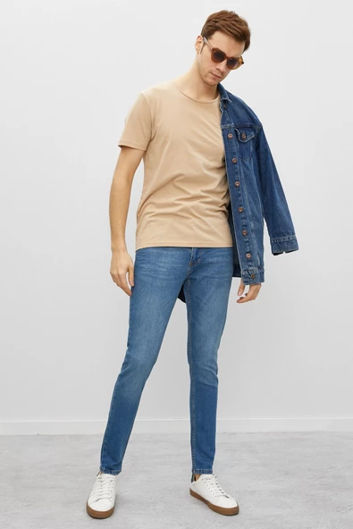 Erkek Mavi Jean Pantolon - 2