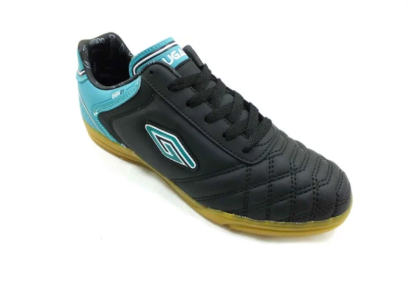 Dugana Futsal Salon-Parkur Ayakkabı Siyah-P.Yeşil 114 Dgn21 - 2