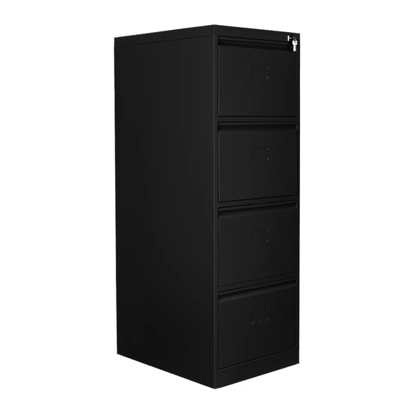 Jessan Ofis 4 lü Klasör Dolabı Siyah - Resim 2