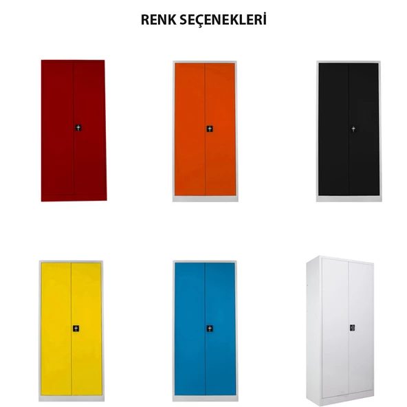 Jessan Ofis Temizlik Dolabı Gri-Siyah - 3