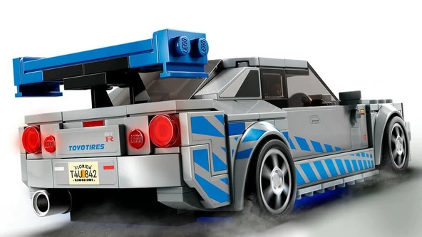 LEGO Speed Champions 76917 2 Fast 2 Furious Nissan Skyline GT-R (R34) - Resim 5