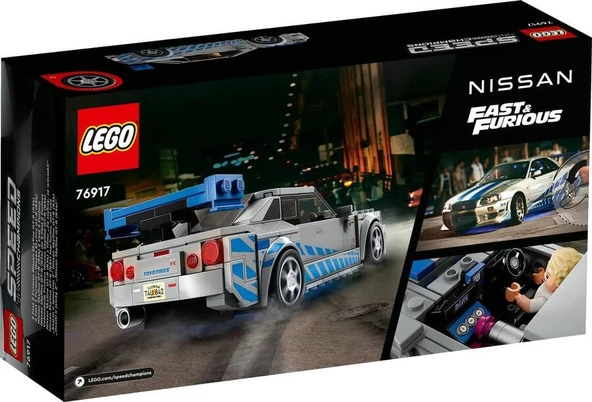 LEGO Speed Champions 76917 2 Fast 2 Furious Nissan Skyline GT-R (R34) - Resim 2