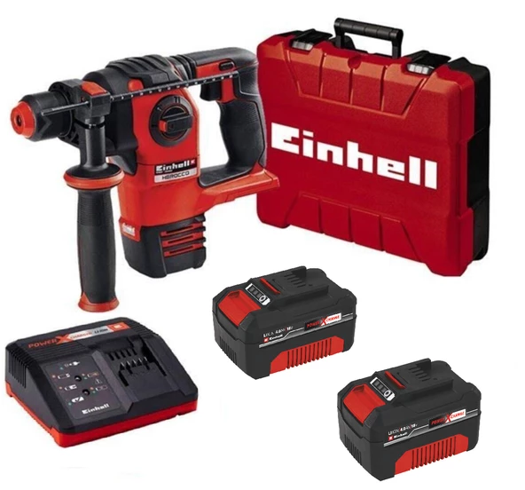 Einhell Herocco Pnömatik Kırıcı Delici + 18V 4AH Çift Akülü Set