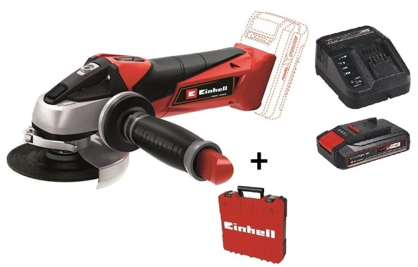 Einhell TE-AG 18/115 Li  Akülü Avuç Taşlama + 2.5 Ah Starter Kit + Çanta