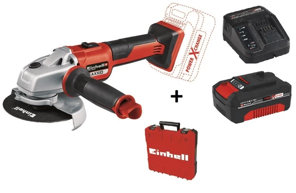 Einhell AXXIO 125 mm Taşlama Makinesi + 4.0 Ah  Starter Kit + Çanta