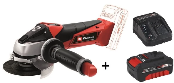 Einhell TE-AG 18/115 Li  Akülü Avuç Taşlama + 4.0 Ah Starter Kit