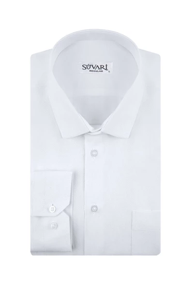 Rahat Kalıp Armür Desenli Cepli Siyah Erkek Gömlek - Resim 7