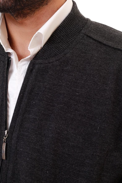 Astarlı Çelik Örgü Erkek Hırka - 10