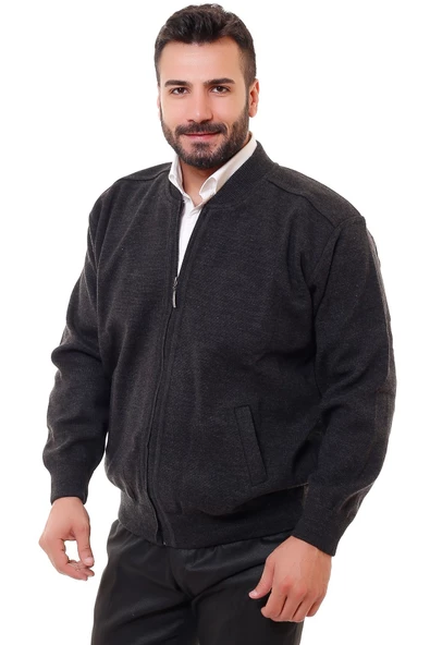 Astarlı Çelik Örgü Erkek Hırka - 9