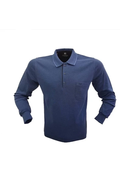 SİMENTİ POLO YAKA UZUN KOL CEPLİ RAHAT KALIP ÖZEL ÜRETİM SWEATSHİRT - 9