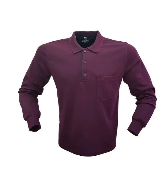 SİMENTİ POLO YAKA UZUN KOL CEPLİ RAHAT KALIP ÖZEL ÜRETİM SWEATSHİRT - 2
