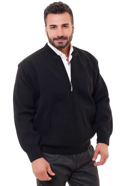 ASTARLI ÇELİK ÖRME CASUAL RAHAT KALIP HIRKA MONT LACİVERT - 9