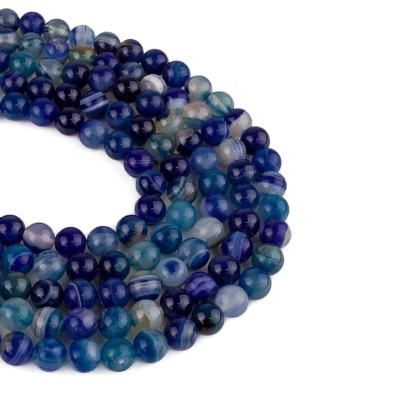 Gerçek Doğaltaş Akik Kaplangözü Lapis Kuvars Oniks 8mm Seçenekli - 5