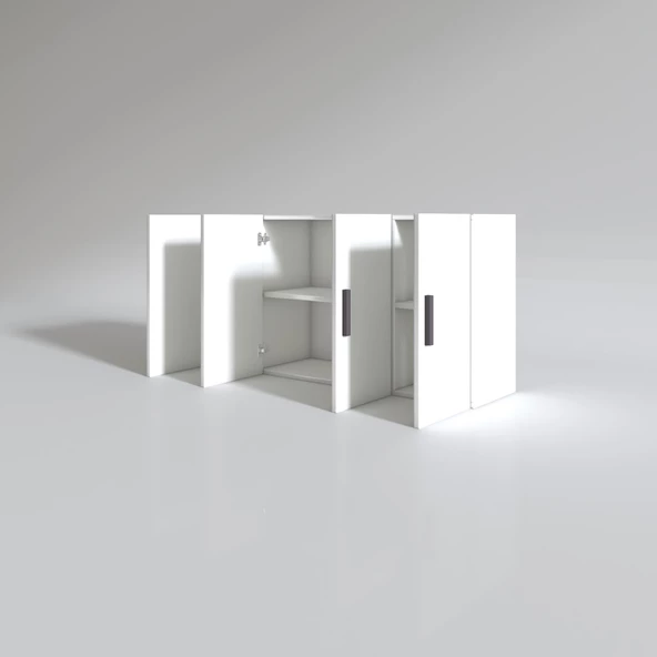 Kenzlife hazır mutfak merlanda byz 060*120*22 mutfak banyo dolabı kapaklı raflı - 3