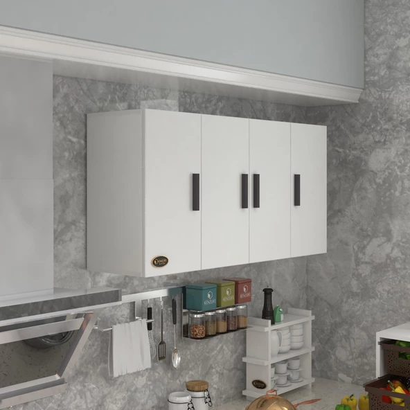 Kenzlife hazır mutfak merlanda byz 060*120*22 mutfak banyo dolabı kapaklı raflı