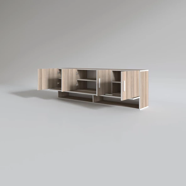 Kenzlife hazır mutfak perenna crd 060*180*22 mutfak banyo dolabı kapaklı raflı - Resim 2