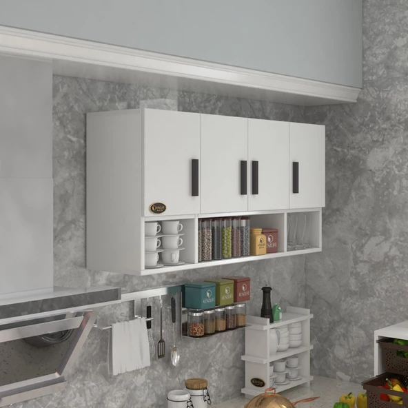 Kenzlife hazır mutfak severus byz 060*120*22 mutfak banyo dolabı kapaklı raflı - 4