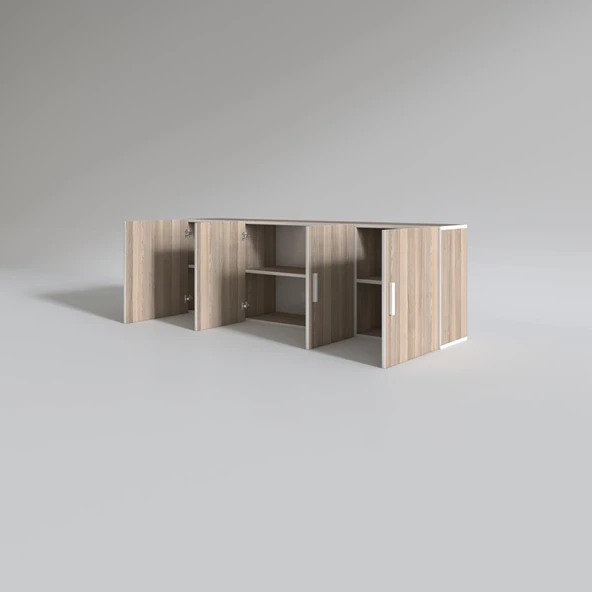 Kenzlife hazır mutfak silvanus crd 060*180*22 mutfak banyo dolabı kapaklı raflı - Resim 3