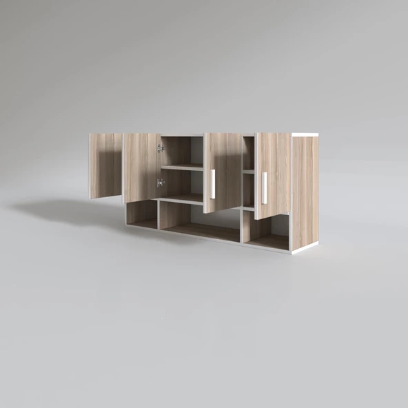 Kenzlife hazır mutfak severus crd 060*120*22 mutfak banyo dolabı kapaklı raflı - Resim 2