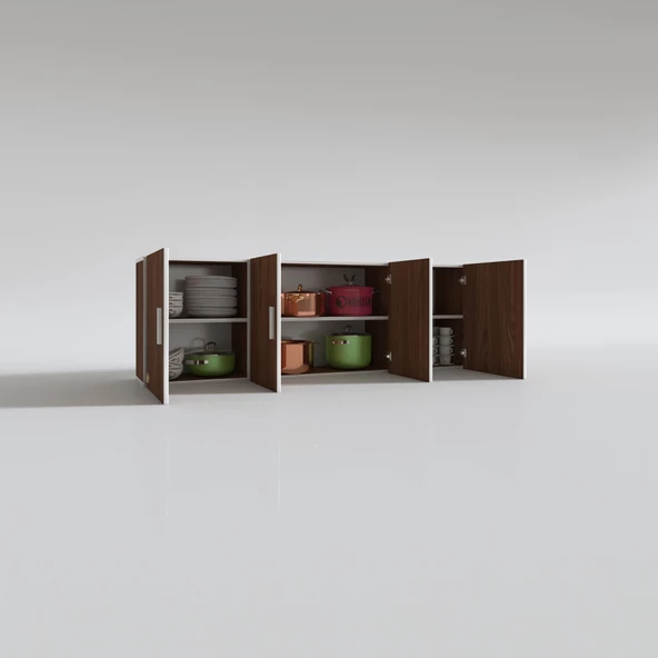 Kenzlife hazır mutfak silvanus cvz 060*180*22 mutfak banyo dolabı kapaklı raflı - Resim 3