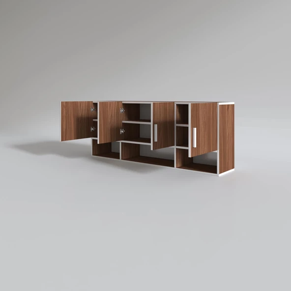 Kenzlife hazır mutfak konsta cvz 060*150*22 mutfak banyo dolabı kapaklı raflı - Resim 2