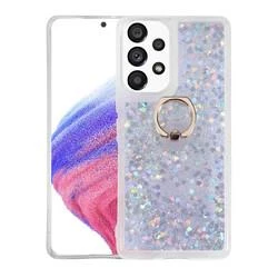 Samsung Galaxy A73 Kılıf Sulu Simli Akışkan Silikon - 2