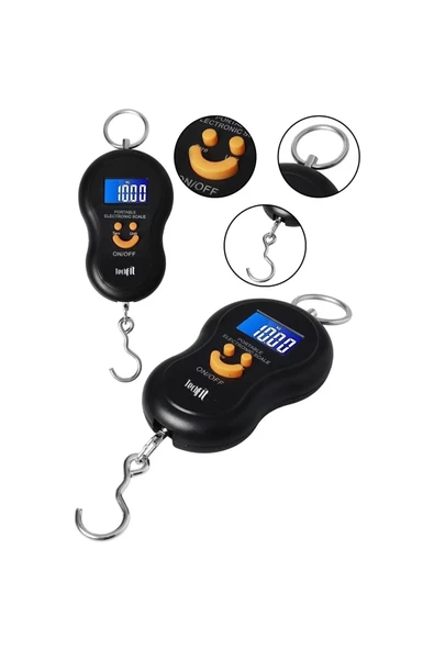 Techfit Elektronik Dijital El Kantarı 50 Kg Kapasiteli Terazi Tartı 10 Gr Hassasiyet TF-1401 - 2