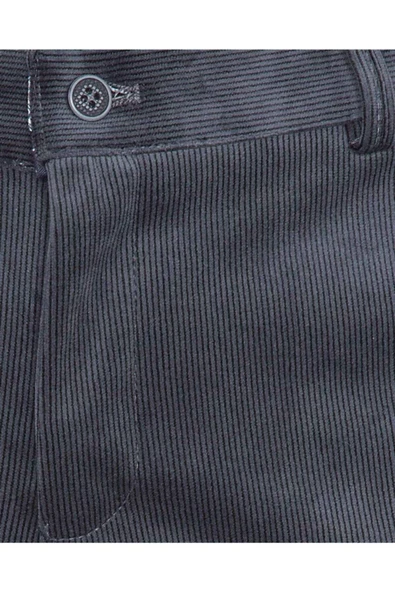 Siyah Erkek Kadife Pantolon - 4